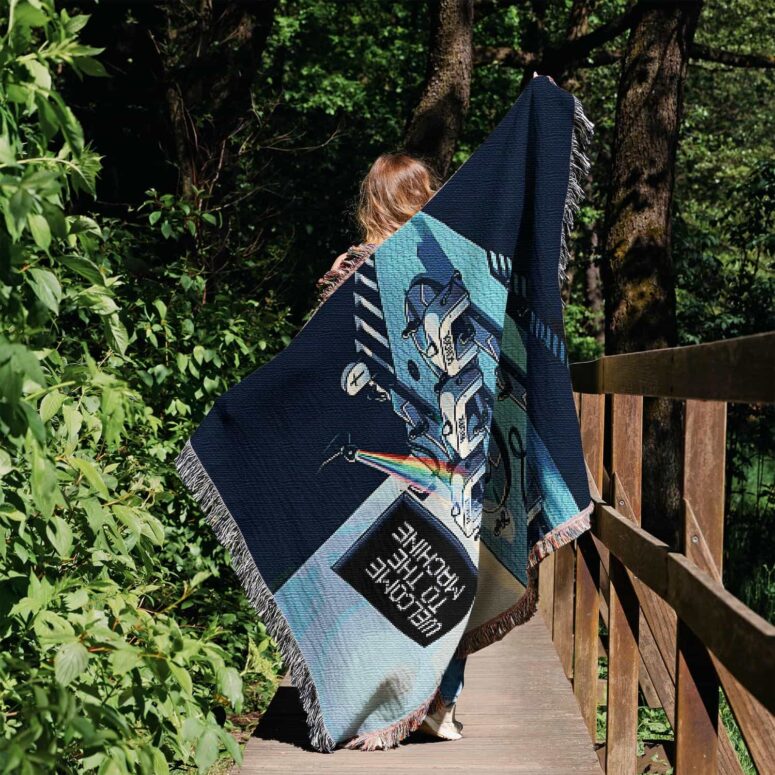Welcome To The Machine Woven Blanket