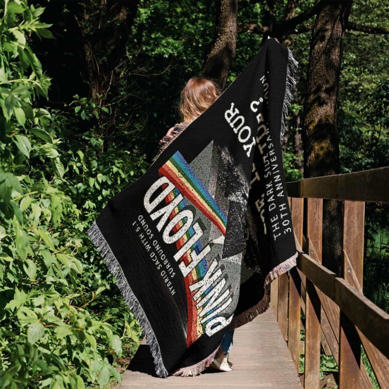 Where Is Your Dark Side Of The Moon 30th Anniversary Woven Blanket Where Is Your Dark Side Of The Moon 30th Anniversary Woven Blanket
