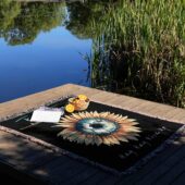 Woven Blanket 03 Hey Hey Rise Up Sunflower - OtherBrick
