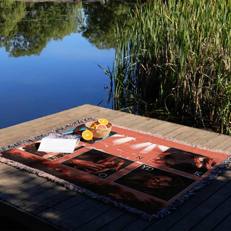 Live Show Memories Tour Digital Art Woven Blanket