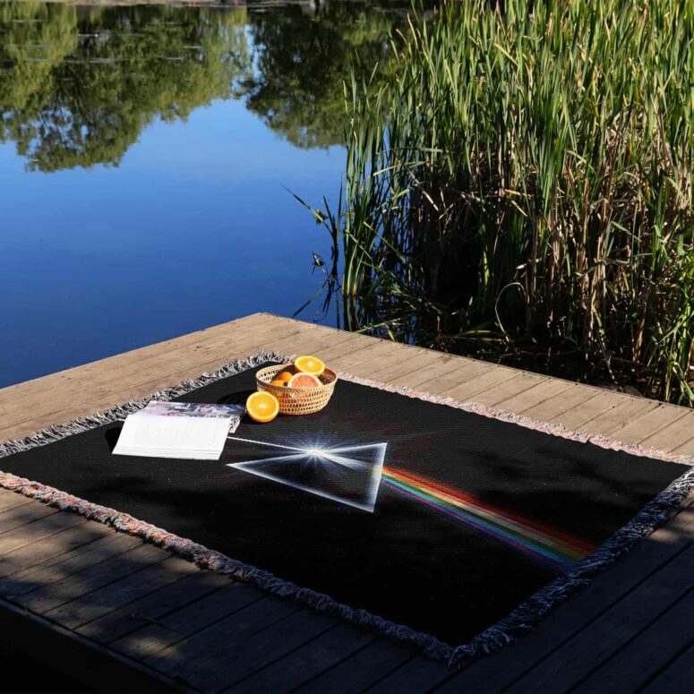The Dark Side of the Moon Remastered Woven Blanket