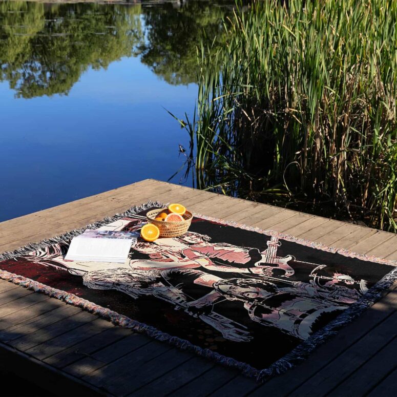 The Legend Of Rock Woven Blanket The Legend Of Rock Woven Blanket