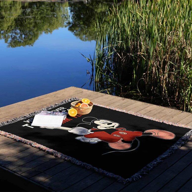 We are never too old for Pink Floyd Woven Blanket