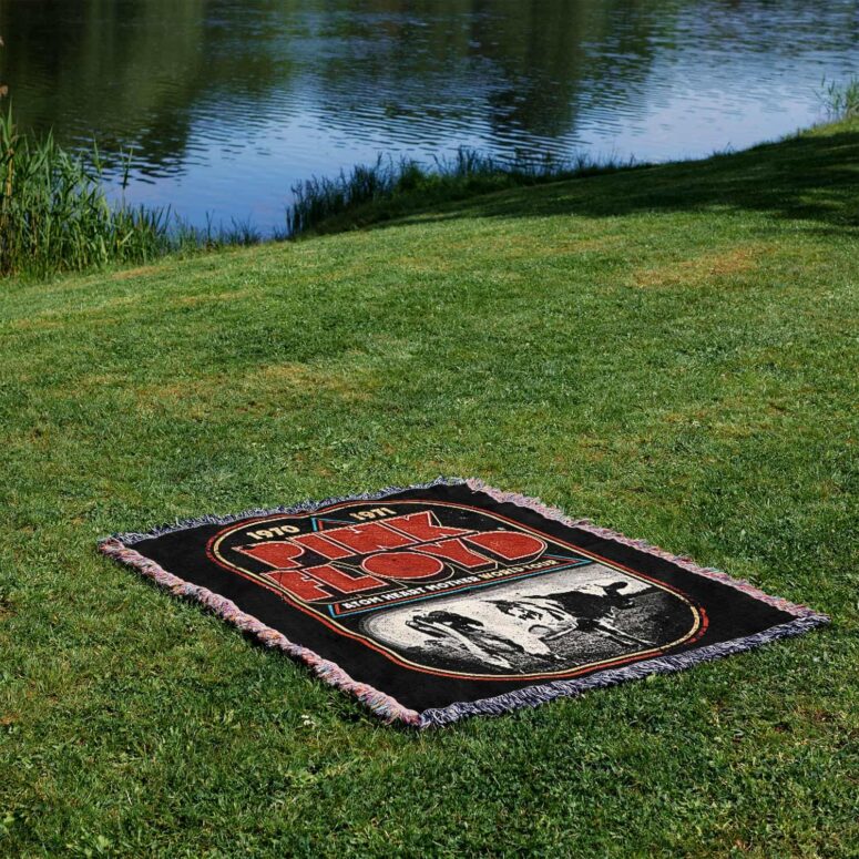 1970 1971 Atom Heart Mother World Tour Woven Blanket