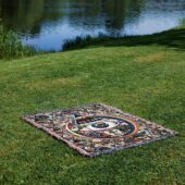 Woven Blanket 04 Album Cover Ring Collage Blotter Pink Floyd Art - OtherBrick