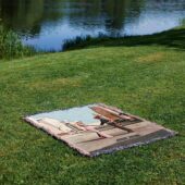 Woven Blanket 04 Barbenheimer Pink Floyd Wish You Were Here - OtherBrick