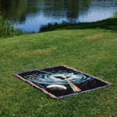 Woven Blanket 04 Black Hole Dark Side Galaxy - OtherBrick