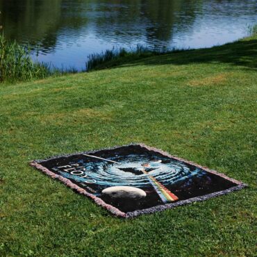 Black Hole Dark Side Galaxy Woven Blanket