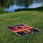 Woven Blanket 04 Calvin And Hobbes Gazing At The Moon Solar Eclipse 2024 - OtherBrick