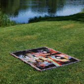 Woven Blanket 04 Dsotm X The Division Bell Psychedelic Art - OtherBrick