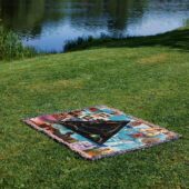 Woven Blanket 04 Dark Side Of The Moon Pulse Pink Floyd Album Collage H - OtherBrick