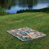 Woven Blanket 04 Dark Side Of The Moon Pop Art - OtherBrick