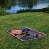 Woven Blanket 04 David Gilmour Dark And Velvet Nights Black Bird - OtherBrick