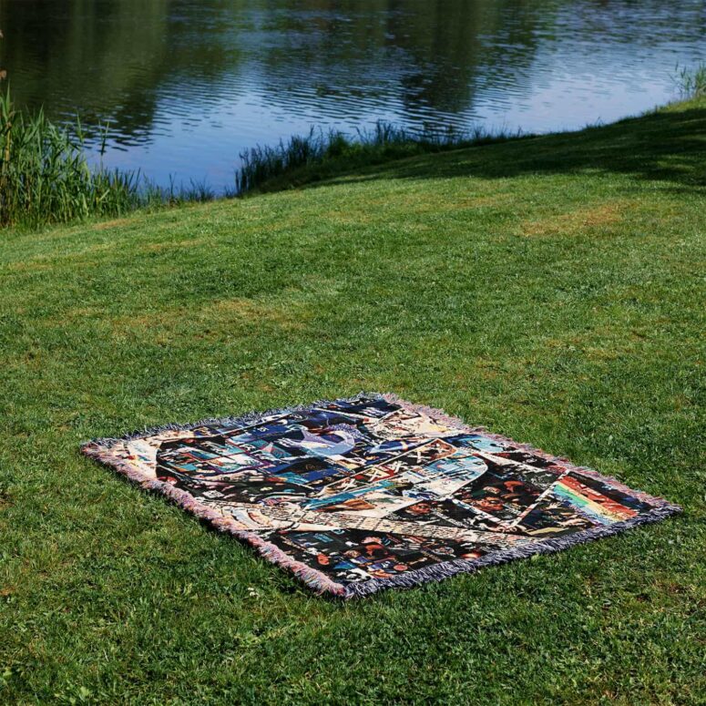 David Gilmour Ukrainian Song Woven Blanket David Gilmour Ukrainian Song Woven Blanket