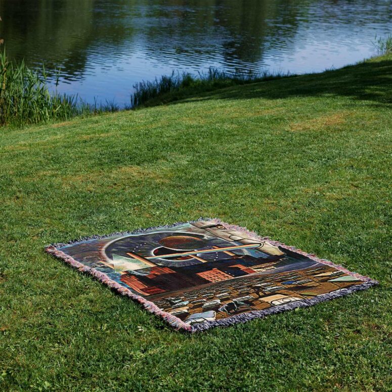 Momentary lapse of reason x Animals x Pulse x DSOTM Woven Blanket Momentary lapse of reason x Animals x Pulse x DSOTM Woven Blanket