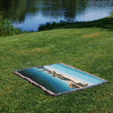 Mono Lake Wish You Were Here Diver Album Inner Sleeve Woven Blanket