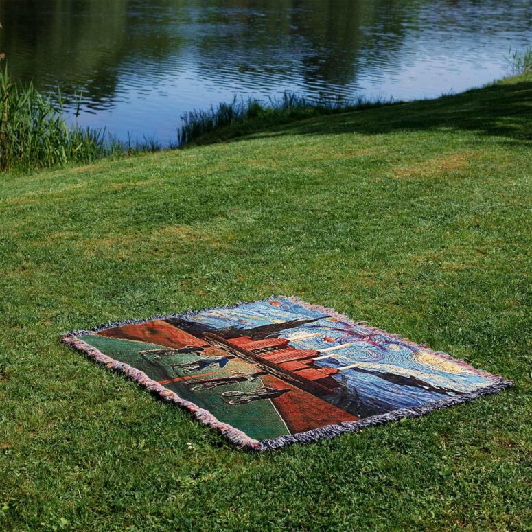 Pigs Can Fly Stranger Things x Animals Woven Blanket