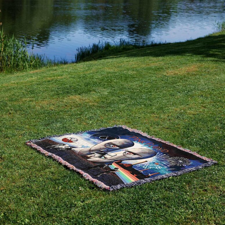 Pink Floyd Album Art Collage New Year Woven Blanket Pink Floyd Album Art Collage New Year Woven Blanket