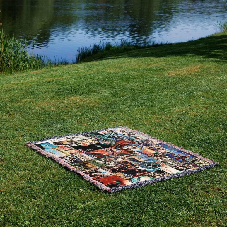 Pink Floyd Collage Albums Woven Blanket Pink Floyd Collage Albums Woven Blanket