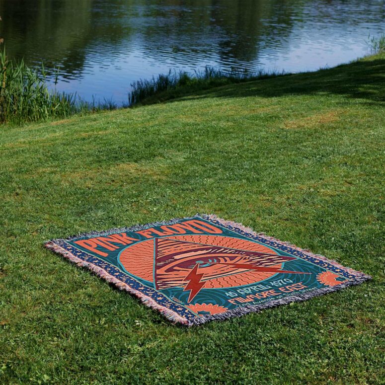 Pink Floyd Fillmore East Woven Blanket