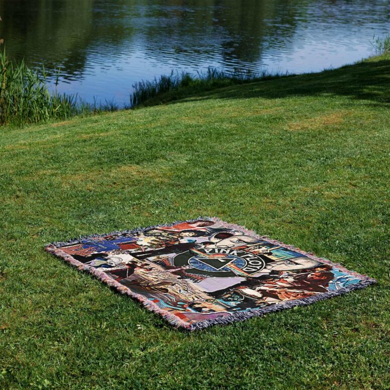 Pink Floyd Icons FAN Art Woven Blanket