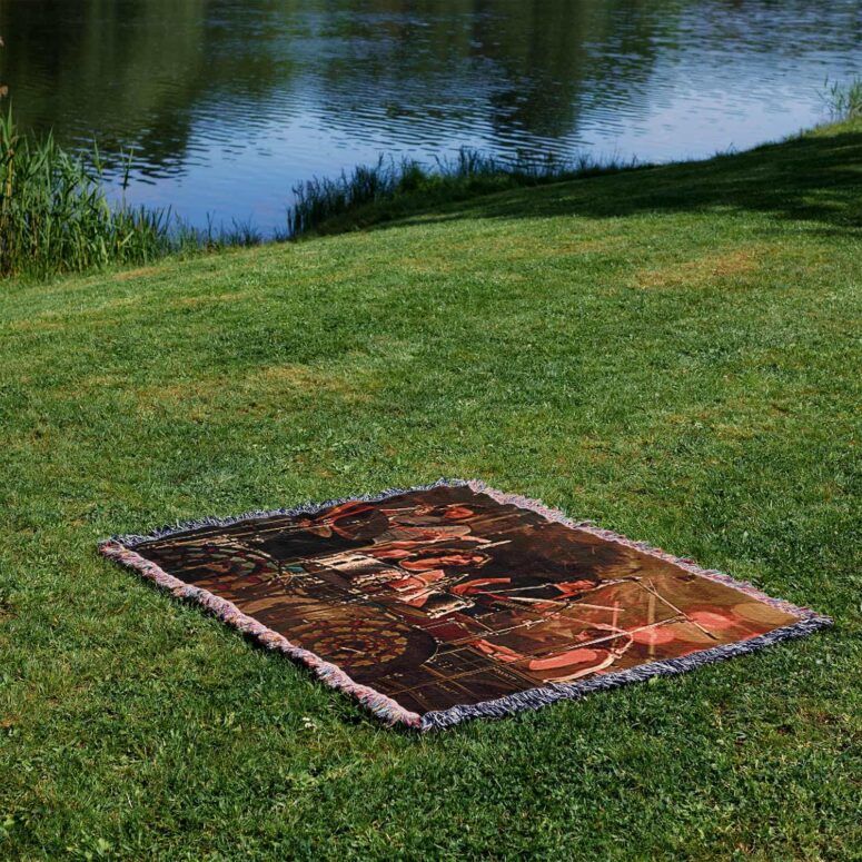 Pink Floyd Live at Pompeii MCMLXXII Woven Blanket Pink Floyd Live at Pompeii MCMLXXII Woven Blanket