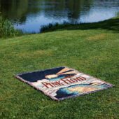 Woven Blanket 04 Pink Floyd Oakland Coliseum 1977 Artwork Expand - OtherBrick