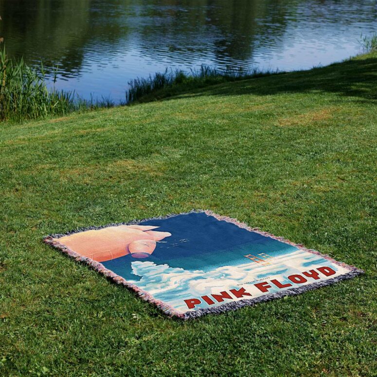 Pink Floyd Oakland Coliseum Woven Blanket