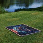 Woven Blanket 04 Rick And Morty The Dark Side Of The Moon - OtherBrick