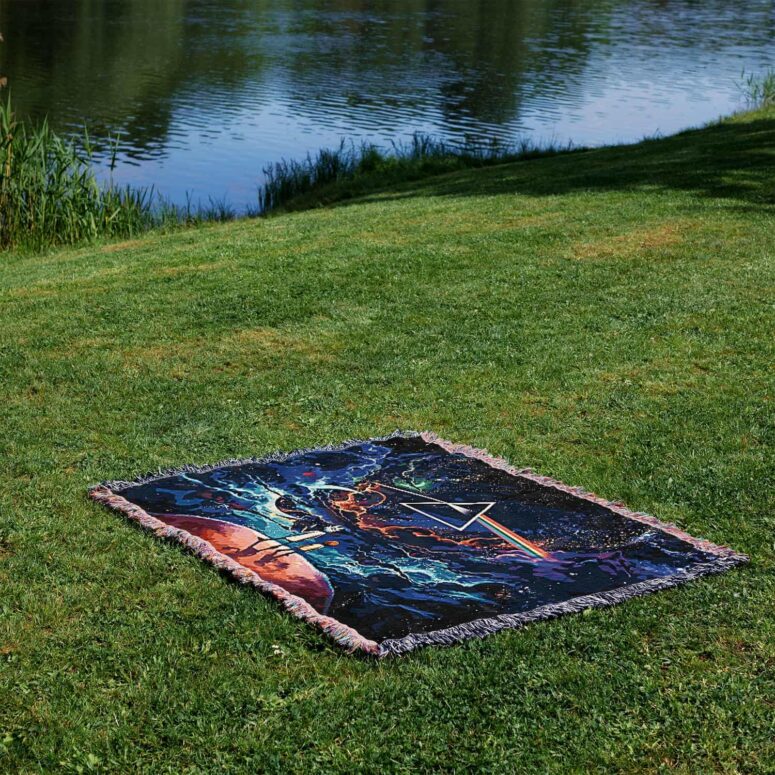 Rick and Morty The Dark Side Of The Moon Woven Blanket
