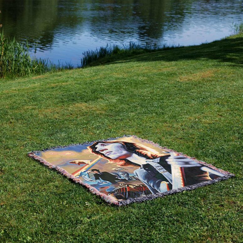 Roger Waters Album Cover Painting Woven Blanket Roger Waters Album Cover Painting Woven Blanket