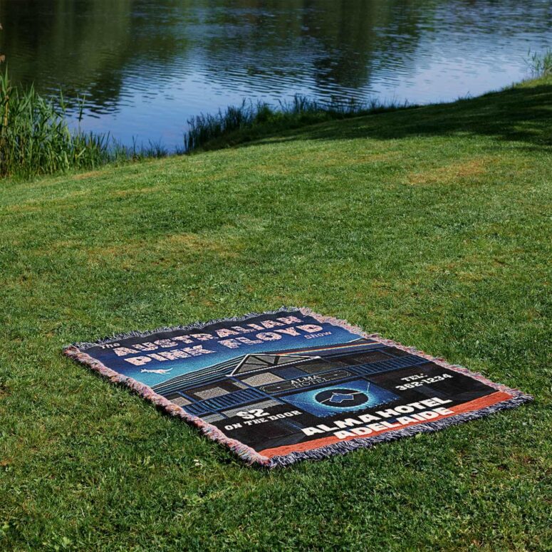 The Australian Pink Floyd Show Alma Hotel Adelaide 1988 Woven Blanket
