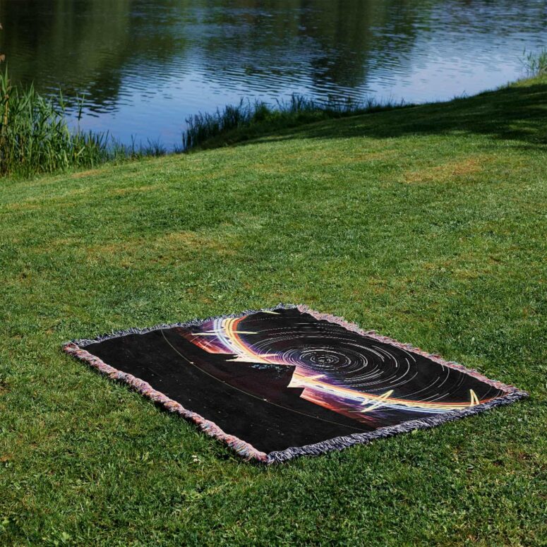 The Dark Side Of The Moon Pyramid Night Sky Woven Blanket The Dark Side Of The Moon Pyramid Night Sky Woven Blanket