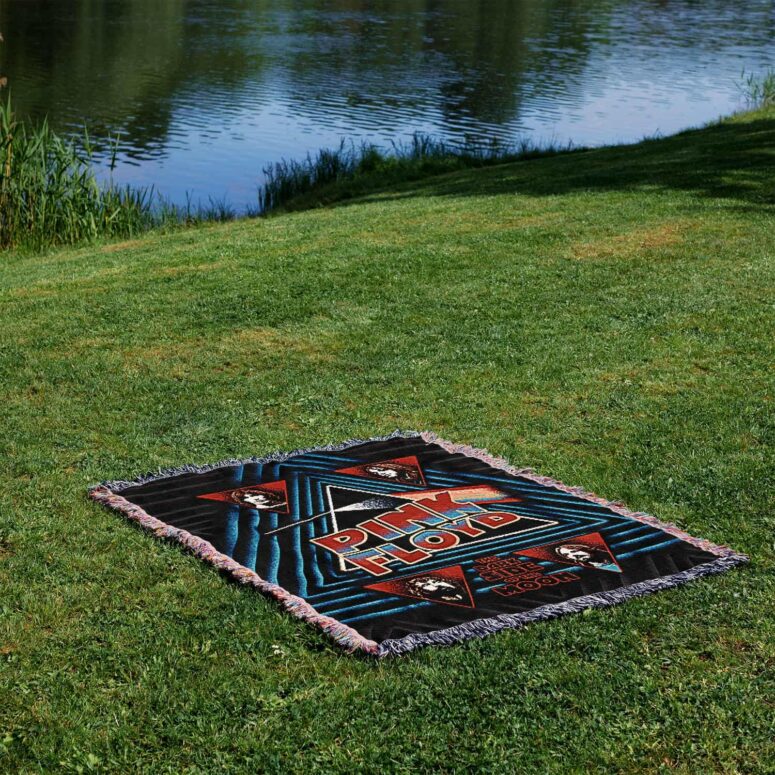 The Funk Side of the Moon Woven Blanket