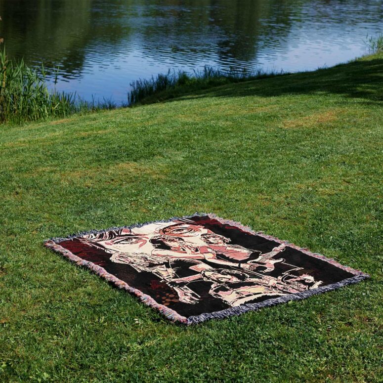 The Legend Of Rock Woven Blanket The Legend Of Rock Woven Blanket