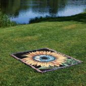 Woven Blanket 04 The Sunflower Cry Painting - OtherBrick
