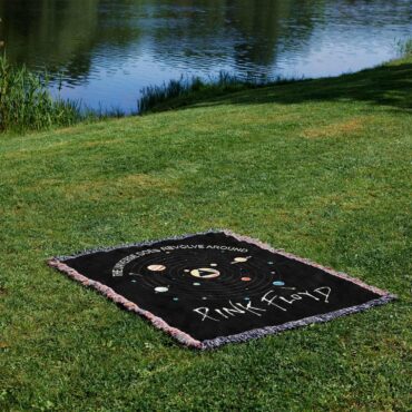 The Universe does Revolve Around Woven Blanket