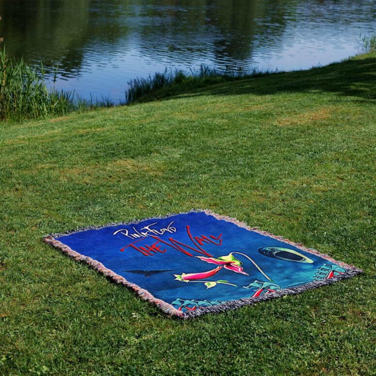 The Wall Hammer Flower Screaming Face Woven Blanket The Wall Hammer Flower Screaming Face Woven Blanket