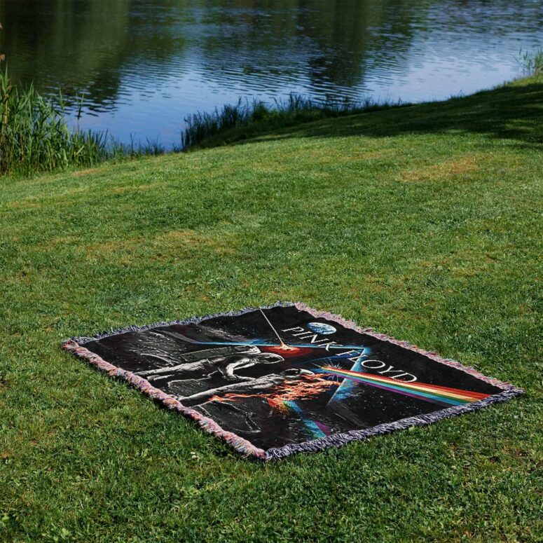 Wish You Were Here DSOTM Astronaut Handshake Woven Blanket Wish You Were Here DSOTM Astronaut Handshake Woven Blanket