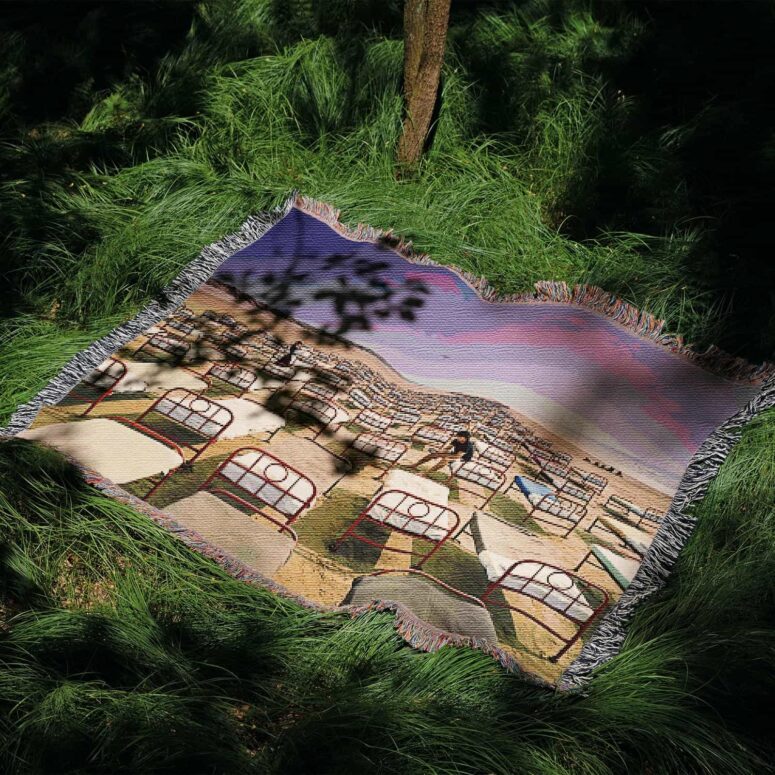 A Momentary Lapse of Reason Album Cover 1987 Woven Blanket