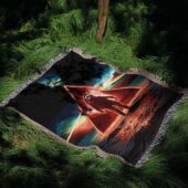 Woven Blanket 05 Astronaut Dark Side Of The Moon Pink Floyd - OtherBrick