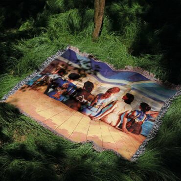Back Art Body Painting Woven Blanket