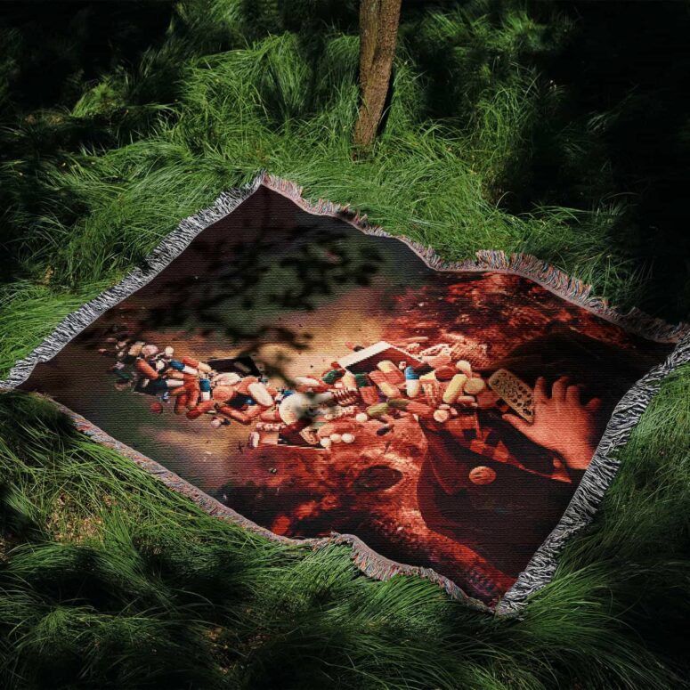 Comfortably Numb Abstract Woven Blanket Comfortably Numb Abstract Woven Blanket