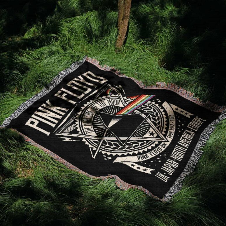 Dark Side Of The Moon Tour 1972 EMP Original Woven Blanket Dark Side Of The Moon Tour 1972 EMP Original Woven Blanket