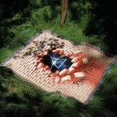 Woven Blanket 05 Dark Side Of The Moon Break Wall - OtherBrick