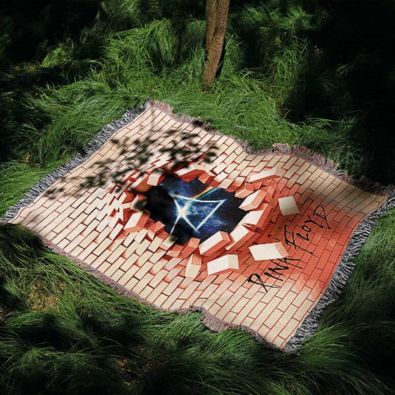Dark Side Of the Moon Break Wall Woven Blanket Dark Side Of the Moon Break Wall Woven Blanket