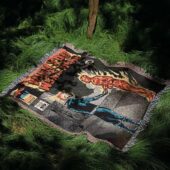Woven Blanket 05 Ghost Rider Human Torch Wish You Were Here - OtherBrick