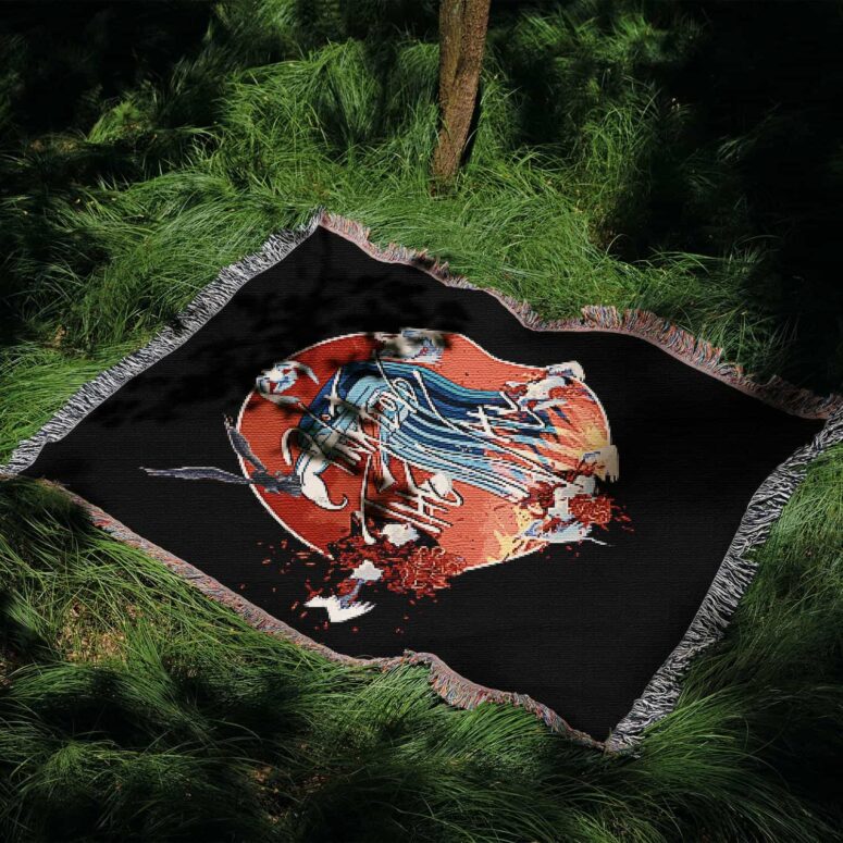 Goodbye Blue Sky The Wall Woven Blanket