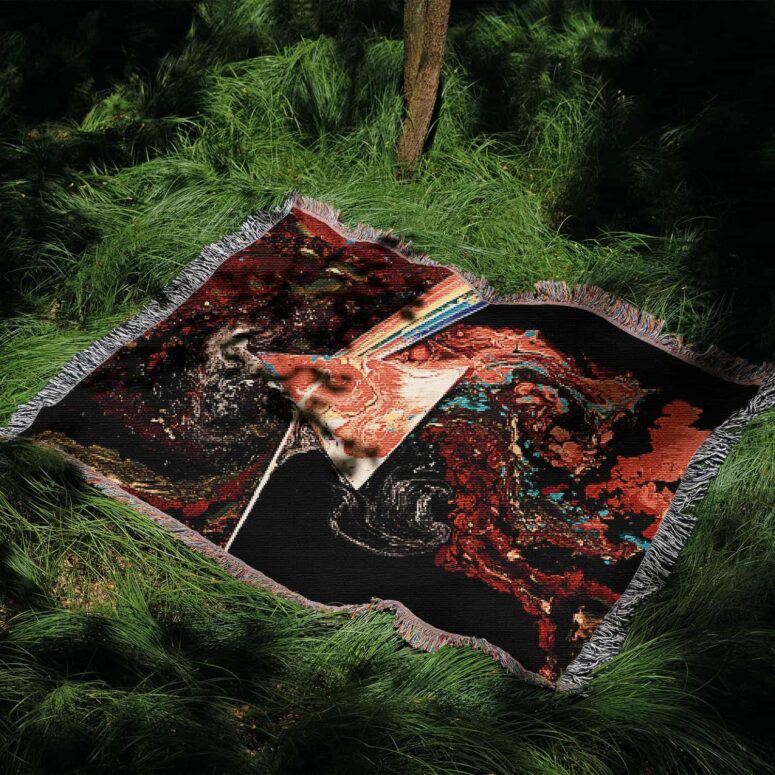 Liquid Dark Side Of The Moon 2 Woven Blanket Liquid Dark Side Of The Moon 2 Woven Blanket