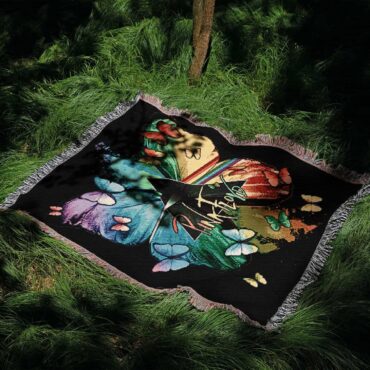 Nick Mason Butterfly x Dark Side Of The Moon Woven Blanket